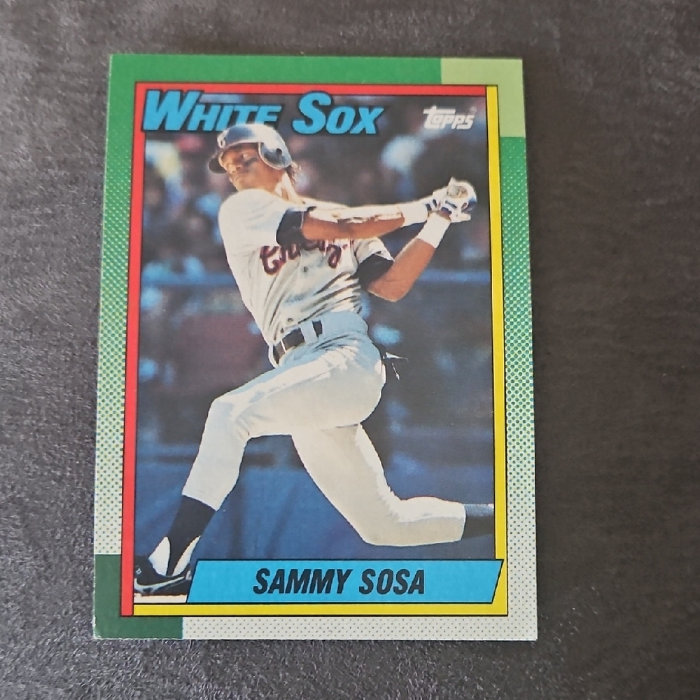 1990 Topps #692 White Sox Sammy Sosa Rookie Card